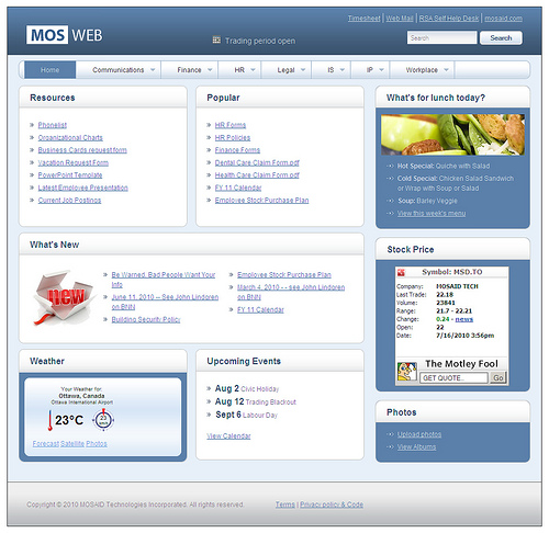 Mosweb Intranet