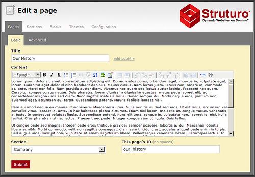 Edit a page from the web
